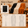 thumbnail image 2 of Pumpkin Embroidered Faux Fur Throw Blanket, Cozy Warm Fall Halloween Decorative Blanket for Lounging Couch Sofa Bedroom, Ideal Seasonal Gift Home Decorative Accent, 2 of 14