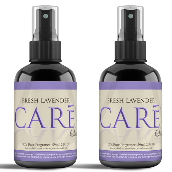 CARe Fresh Lavender Scent Car Air Freshener Spray for Vehicle (2 pack)