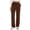 Brown, variant on Womens Straight Leg Sweatpants High Waisted Cotton Lounge Casual Sweat Pants