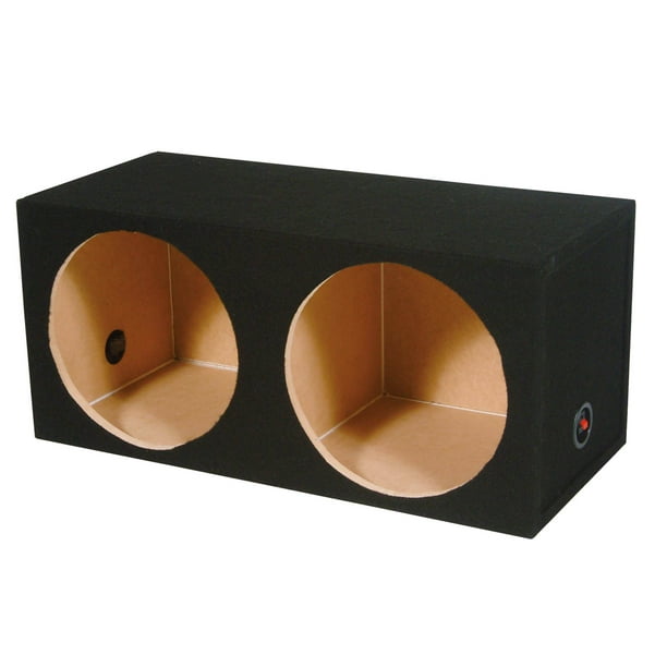 NEW! QPOWER 10" Dual Sealed Car Audio MDF Carpeted Subwoofer Sub Box