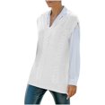 thumbnail image 2 of Pntutb Mujeres Moda Casual Sin mangas Chaleco de punto Mujeres Moda Suéter Chaleco Pntutb Pntutb-4140, 2 of 5