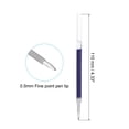 thumbnail image 2 of Uxcell 110mm Roller Pen Refills Blue Gel Ink Pen Refill, Transparent Rod 100 Pcs, 2 of 5