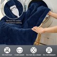 thumbnail image 5 of Dhole Heated Blanket Electric Blanket Twin Waffle, 62x84 Inches，Sherpa Fleece Fast Heating Blanket 6 Heating Levels & 10 Hours Auto Off ETL Certification, Navy, 5 of 8