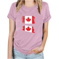 thumbnail image 1 of FAIWAD T-Shirt d'Été pour Femmes Fête du Canada Léger à Manches Courtes Col Rond T-Shirts Hauts Imprimé Graphique Blouses de Détente Basiques, 1 of 3