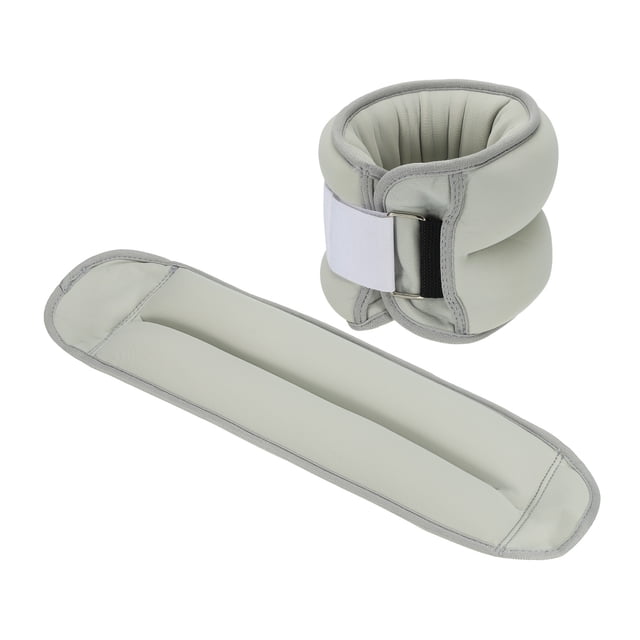 Uxcell Poids de Cheville Sangles de Poids de Jambe Réglables 8 Lb Ensembles de Poids de Cheville Gris