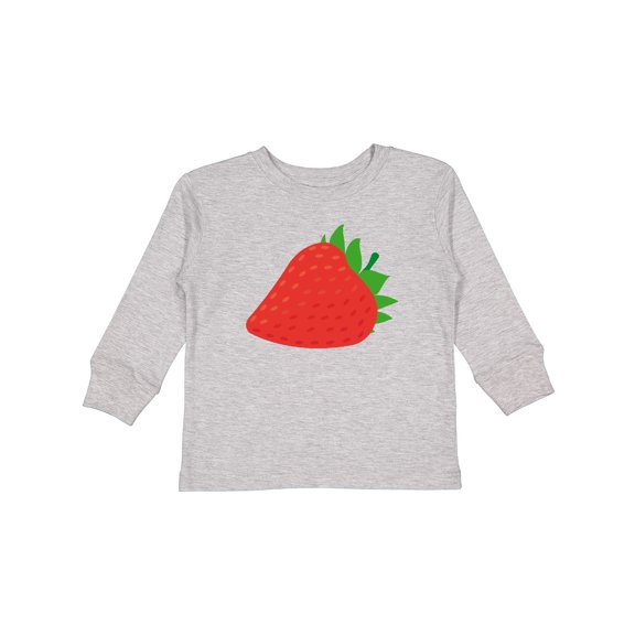 Inktastic Strawberry Fruit Boys or Girls Long Sleeve Toddler T-Shirt