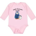thumbnail image 3 of Inktastic Happy Birthday, Uncle Cute Penguins Boys or Girls Long Sleeve Baby Bodysuit, 3 of 5