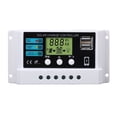 thumbnail image 3 of Contrôleur Solaire Puce Industrielle Écran LCD Protection contre les Surcharges Régulateur Solaire 12V 24V Auto-Adaptation Blanc, Écran LCD Régulateur de Charge Solaire Contrôleurs d'Énergie Renouvelable, 3 of 8