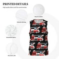 thumbnail image 3 of Pofeuu Fire and Rescue Truck Print Basketball Jersey, Shirts for Men Youth Basketball Jersey Crew Neck-Small, 3 of 6