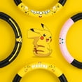 thumbnail image 2 of Pokemon Pikachu Automobile Steering Wheel Cover Suitable for Round D-Shaped Cartoon Four Seasons General Handlebar Cover, 2 of 6