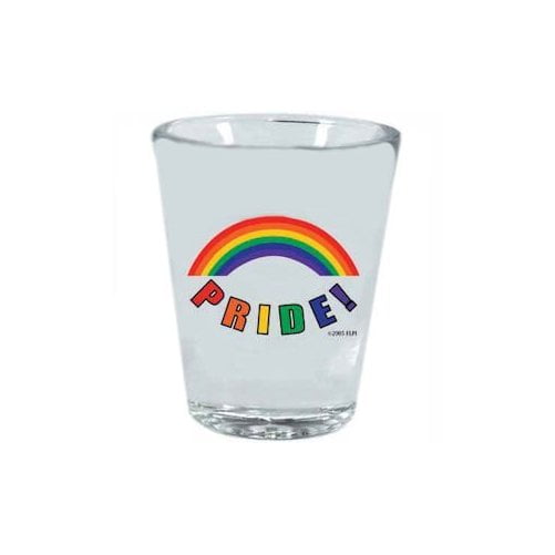 Gay Pride Shot Glass PRIDE 