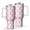 Pink Breast Cancer-2, variant on Pink Breast Cancer and Pioneer Flower Tumbler with Handle and Lid,40oz Double Wall Vacuum Insulated Tumbler,Cups Gift for Women and Men