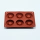 thumbnail image 4 of Molde de silicona de chocolate redondo de 6 cavidades para galletas, repostería, cubitos de hielo y gelatinas - de grado alimentario, antiadherente, 7,36x5,07x0,62 pulgadas, 4 of 5