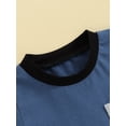 thumbnail image 6 of Musuos Baby Boy 2 Piece Set 6 12 18 24M 3T Round Neck Short Sleeve Front Pocket Tops + Elastic Waist Folded Hem Shorts, 6 of 10