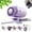 Purple, variant on Car Clip On Air Conditioner Fan with LED Display, 360° Rotating Semi-Cooling Clip Fan, Portable Ac for Car, USB Rechargeable, 199 Speeds Adjustable, for Cars, Office Work, Outings