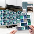 thumbnail image 2 of Tyeign 3D Mosaic Tile Stickers, 10-Pack 4X4 in Pvc Peel & Stick Decals for Kitchen, Bathroom, Stair Risers, Rental-Friendly, 10X Ceramic Tile Stickers, 10X Ceramic Tile Stickers, 2 of 7