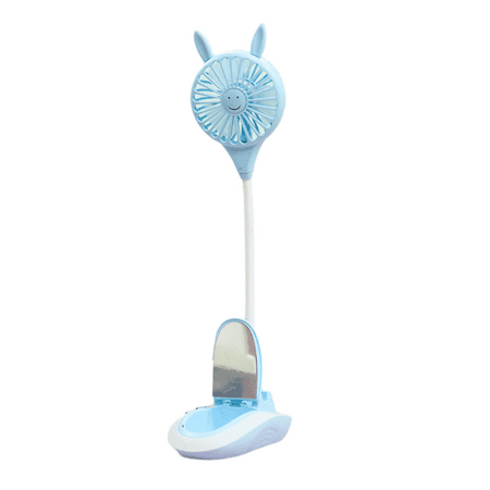 

Desktop Fan Cute Design Indoor Outdoor Multifunctional Electric Fan Easy to Move Quiet Operation Outdoor Works Farm Camping Travel