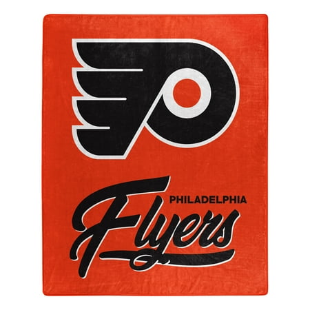 The Northwest Group Philadelphia Flyers 50 x 60 Signature Raschel Plush Throw Blanket