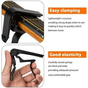 Guitar Capo, 2 Pack Quick Change Key Guitar Capo For Acoustic Electric Classical Guitar, Black