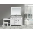 thumbnail image 2 of Design Element London 42" Single Sink Bathroom Vanity Set in White with Marble Make-up Table Set, 2 of 3