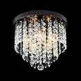 thumbnail image 2 of CO-Z 11" 5-light Flush Mount Crystal Chandelier Ceiling Light Bronze Oil Rubbed Bronze, 2 of 5