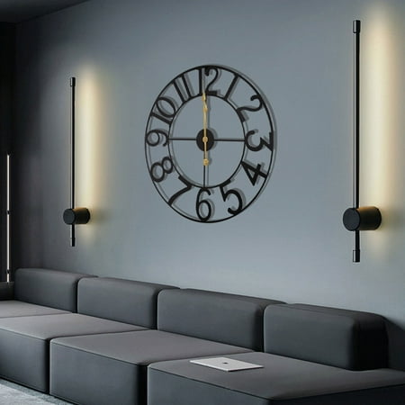 TOOL1SHOoo 24 Quartz Farmhouse Indoor Oversized Wall Clock Silent Mechanism TOOL1SHOoo 24 Quartz Farmhouse Indoor Oversized Wall Clock Silent Mechanism