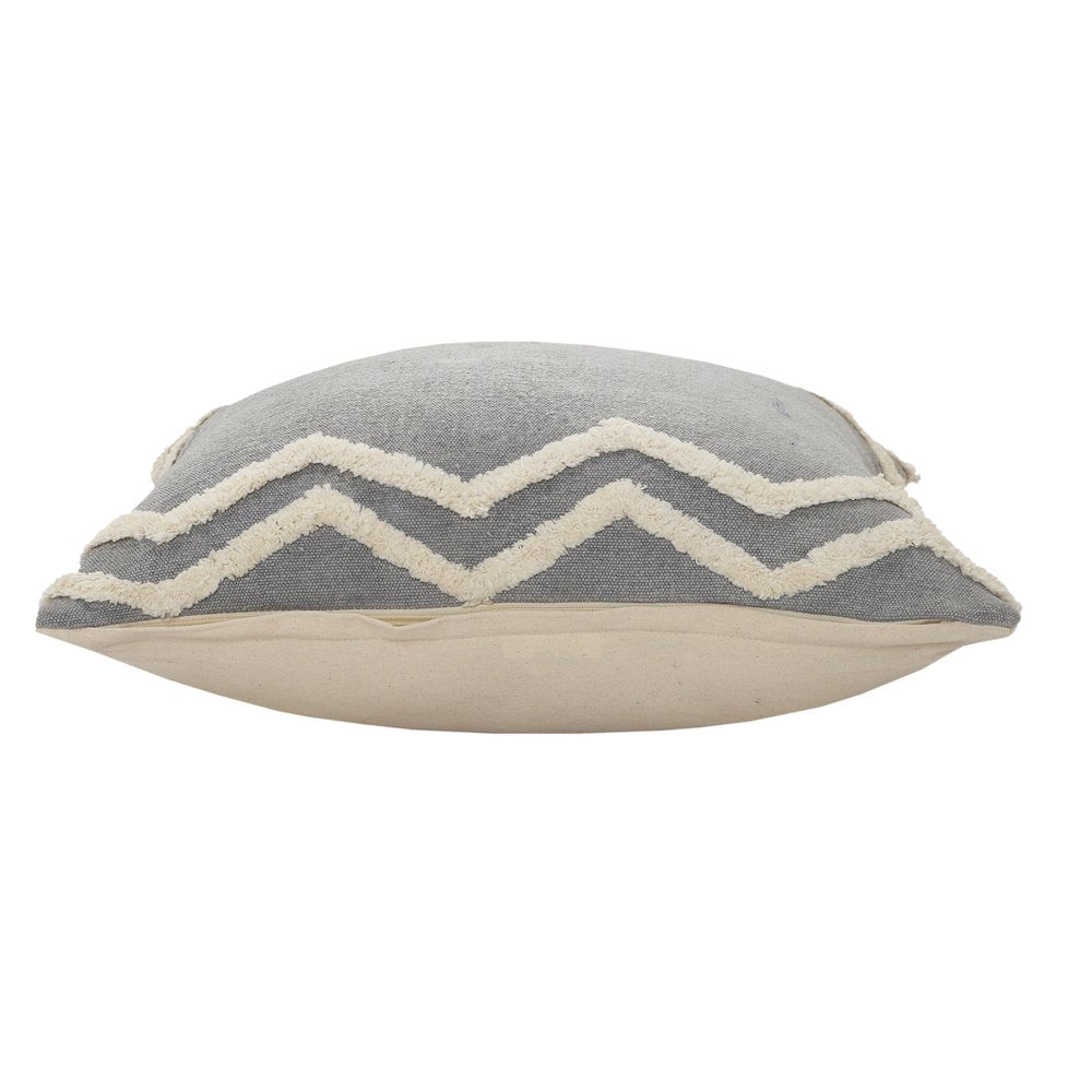 Harlow Hill Sindy 20"x 20" Charcoal Chevron Cotton Adult Decorative Throw Pillow