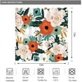 thumbnail image 5 of Fabric Floral Colorful Bright Shower Curtain for Bathroom Decor 72Wx72H Inch Spring Red Flower Green Leaves Boho Bathtub Accessories Botanical Decorative Set Waterproof 12 Pack Hook WW-YHX9, 5 of 6
