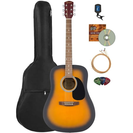 Fender FA-25 Dreadnought Acoustic Guitar - 2-Color Sunburst w/ Gig Bag