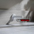 thumbnail image 4 of 2 Pack of White 304 Stainless Steel Thicken 1mm Soundproof Door Bumpers with Wall Protectors for SBSG Door Stopper, 4 of 5