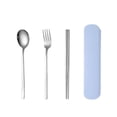 thumbnail image 3 of 304 stainless steel tableware set spoon chopsticks a set of outdoor student fork portable Gift, 3 of 3