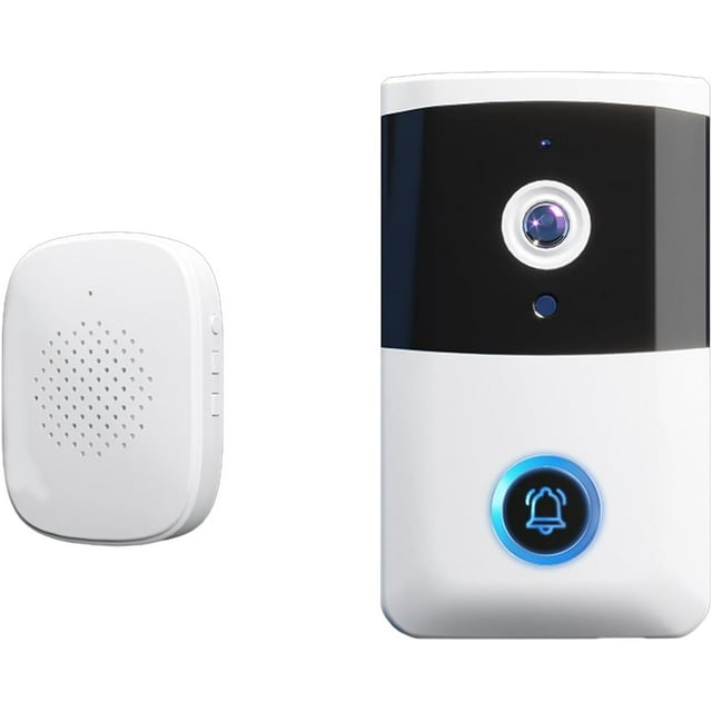XYCCA Smart Video Doorbell Camera Wireless with 65° Viewing Angle, Visual Doorbell Camera Outdoor Wireless, Security Cameras Wireless Indoor Outdoor, 2.4G WiFi, 2-Way Audio, Night Vision-0628