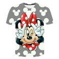 thumbnail image 2 of Camisetas de Mickey Mouse para niñas de 1 a 14 años, camisetas de moda de verano para niñas, camisetas casuales de dibujos animados de manga corta de Disney, camisetas Costumes10T Gao Jinjia LED, 2 of 2