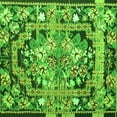 thumbnail image 1 of Ahgly Company Indoor Square Medallion Green French Area Rugs, 3' Square, 1 of 1