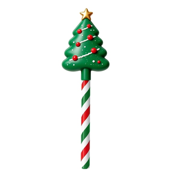Liamobondopolis Credit Card Wand, Tap to Pay Wand, 14.5in Christmas Tree Design with Candy Cane Handle, Festive Holiday Accessory for Contactless Payment