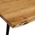 thumbnail image 6 of 74 Inch Dining Table, Black Natural, Wood, Rectangular, Kitchen Cafe Bistro Hospitality Restaurant, Modern Contemporary HB35900, 6 of 15
