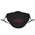 thumbnail image 3 of yingyy Black Voice Control LED Mask Stand Out At Halloween Cosplay Events Cosplay Mask For Halloween Black+1Pcs 21.5x12cm 1Set, 3 of 6