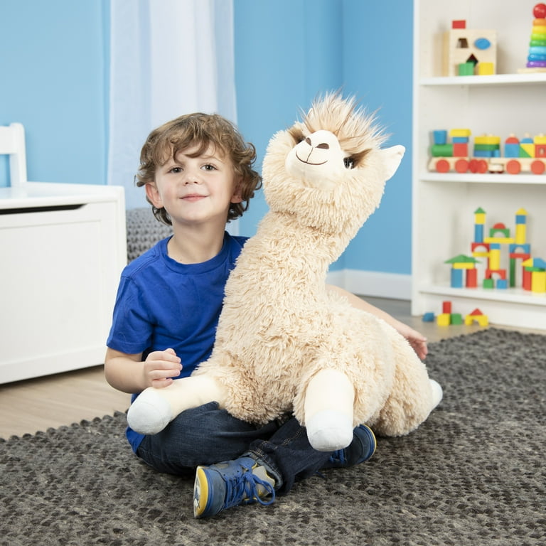 Melissa Doug Jumbo Llama Stuffed Plush Animal 26 Inches Tall