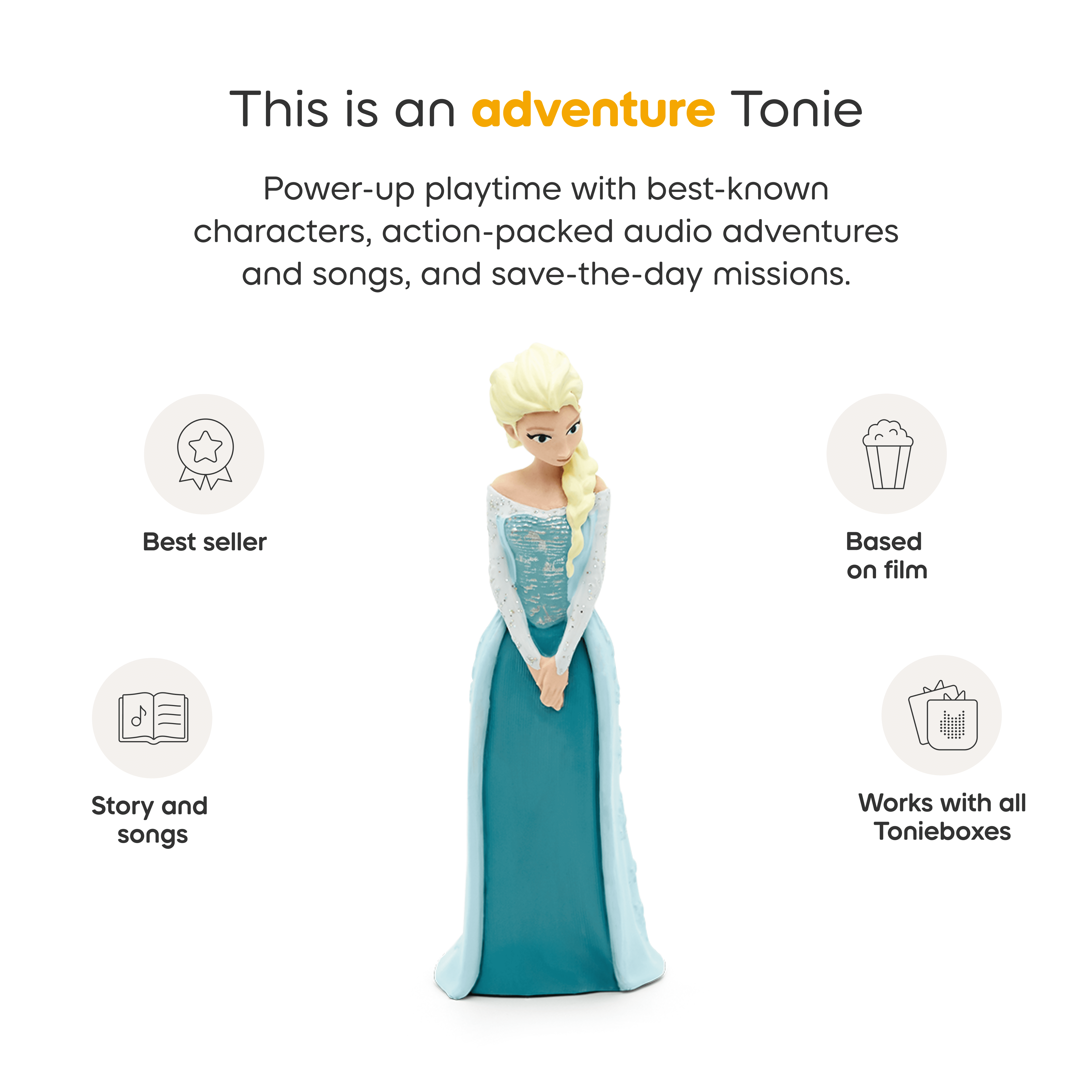 Tonies Disney Frozen Audio Figurine - Elsa (ENGLISH ONLY)