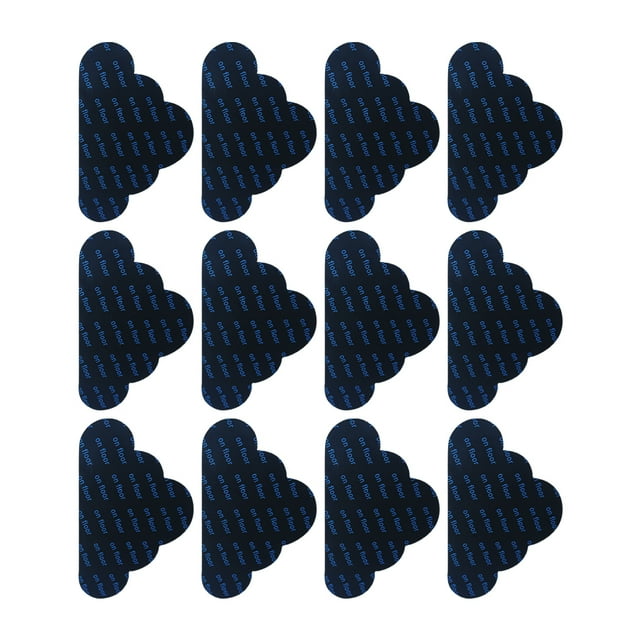 ZheElen 12x Grippers For Rug Non-Skid And Wide Application Easy To Clean Black Any Room cloud 74*125*1mm 1Set