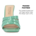 thumbnail image 4 of Journee Collection Womens Ellington Inset Covered Block Heel Slip On Sandals, 4 of 6