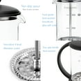 thumbnail image 4 of Easyworkz Eclipse French Press 12 oz Coffee Tea Maker with Borosilicate Glass, 4 of 8