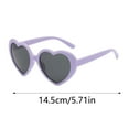 thumbnail image 2 of Mupvlun Kids Polarized Heart Shaped Sunglasses - UV400 Protection Lovely Party Sun Glasses for Girls Age 3-10 Pink, 2 of 3