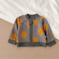 thumbnail image 2 of Enjoytime Fall Winter Baby Girl Cardigan Sweater Printed Long Sleeve Button Down Knit Sweater Tops Newborn Baby Girl Outfits 0-3 Years, 2 of 3
