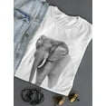 thumbnail image 3 of African Elephant Art T-Shirt Women -Image by Shutterstock, Female Small, 3 of 4