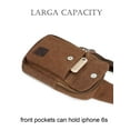 thumbnail image 6 of LAVA Small Sling Bag for Men Women Crossbody Canvas Backpack Waterproof Chest Bag for Cycling Hiking (Black), 6 of 11