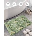 thumbnail image 5 of Shag Bath Rugs Watercolor Floral Green Leaves Seamless Plush Soft Fluffy Doormat Floor Carpet,Non-Slip Living Room Bedroom Kitchen Entryway Door Mats Country Botanical, 5 of 6