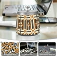 thumbnail image 6 of Yayeee Ashtray with Lid for Cigarette Smokeless Stainless Steel Home Ash Holder, Beige Geometric, 6 of 7