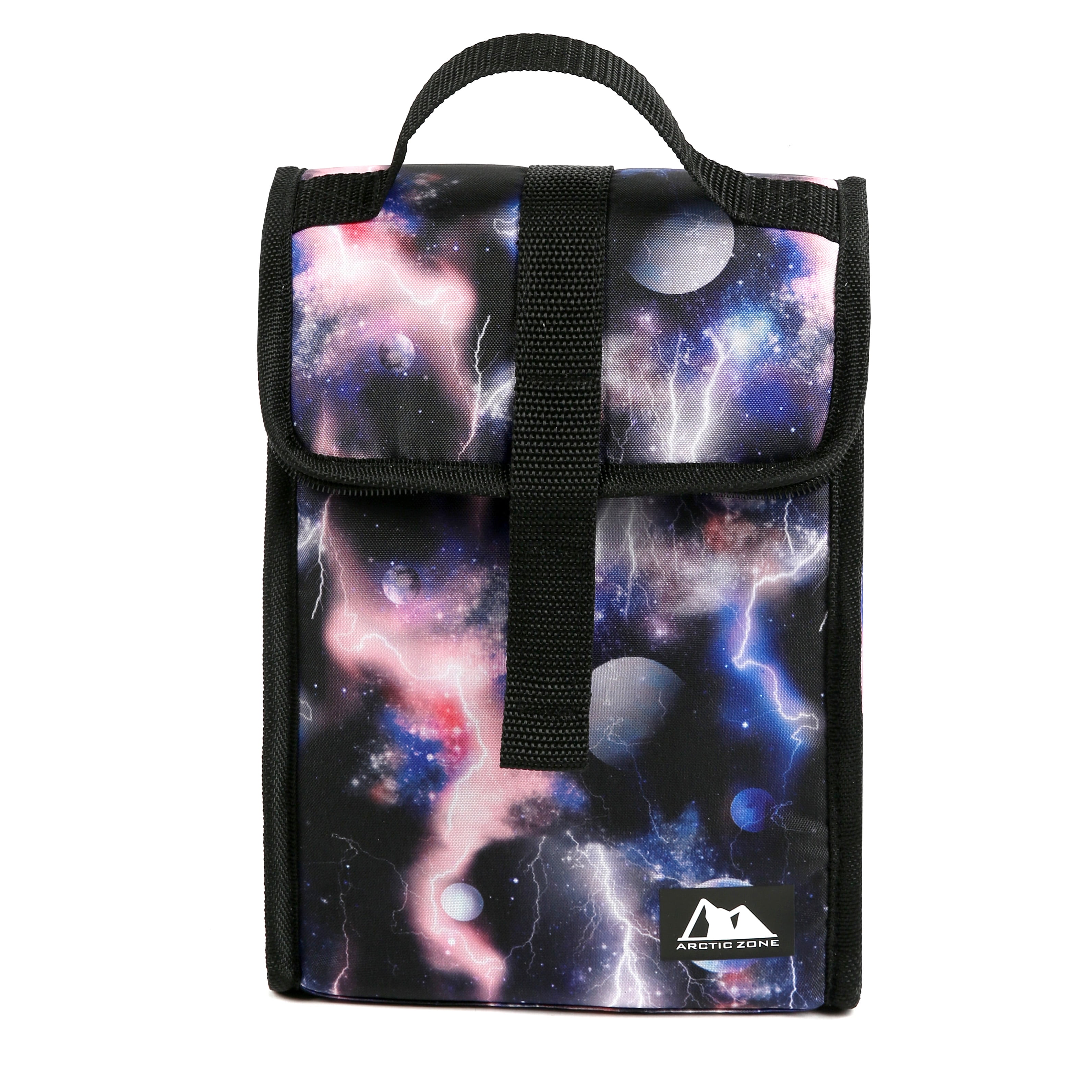 Arctic Zone FoldDown Lunch Bag with Thermal Insulation, Outer Space