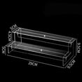 thumbnail image 3 of WinWay 2-5 Layers Acrylic Ladder Display Stand Perfume Doll Transparent Storage Rack,2 layers 29cm, 3 of 8